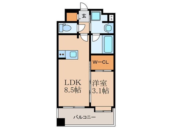 アプリークス平尾山荘通りの物件間取画像